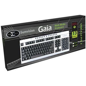 Sumvision Gaia Black Keyboard USB - Wired