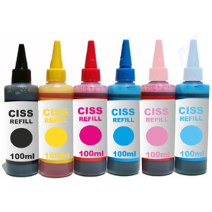 Continuous Ink System 6 Ink Set (600ml) for Epson Printers