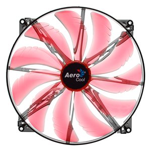 Aerocool Silent Master 200mm Red LED Case Fan