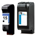 HP No 15 & No 78 Ink Cartridges