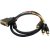 DVI-I to 3 RCA Male Audio Video Cable Lead 2 Metre(037) X