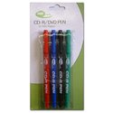 Neo CD/DVD Marker Pens Twin Tipped Red / Blue / Green / Black (4 Pack)